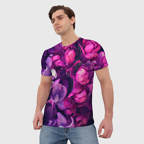 Мужская футболка Тюльпановый сад / 3D-принт – фото 3