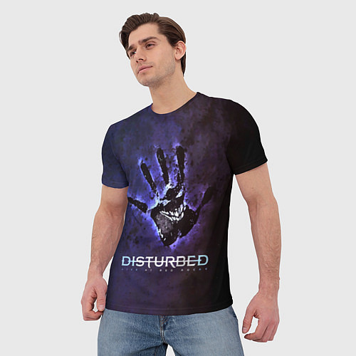 Мужская футболка Disturbed: Live at red rocks / 3D-принт – фото 3