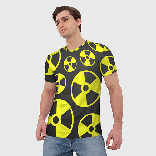 Мужская футболка Радиация / 3D-принт – фото 3