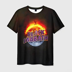 Футболка мужская Black Sabbath земля в огне, цвет: 3D-принт