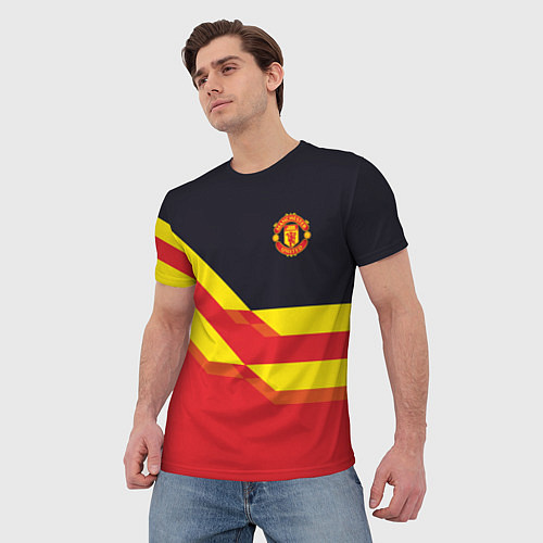 Мужская футболка Man United FC: Red style / 3D-принт – фото 3