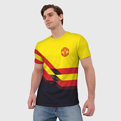 Футболка мужская Man United FC: Yellow style, цвет: 3D-принт — фото 2