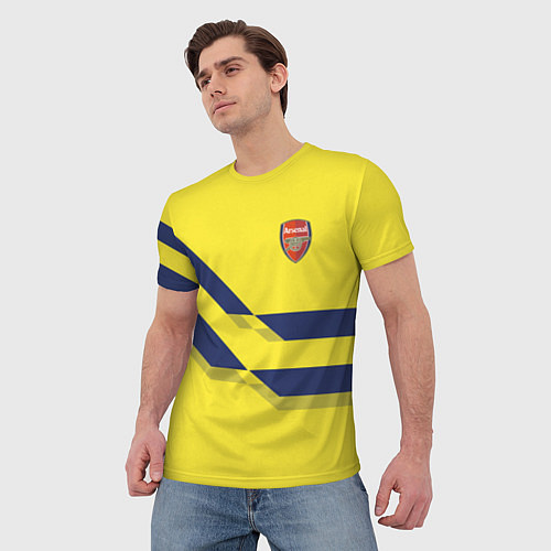 Мужская футболка Arsenal FC: Yellow style / 3D-принт – фото 3