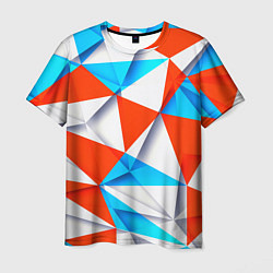 Футболка мужская Треугольники, цвет: 3D-принт