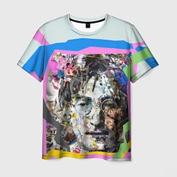 Футболка мужская John Lennon: Abstraction, цвет: 3D-принт