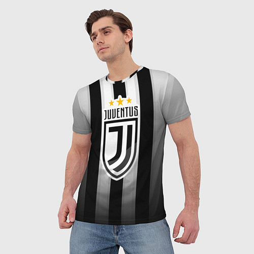 Мужская футболка Juventus FC: New logo / 3D-принт – фото 3