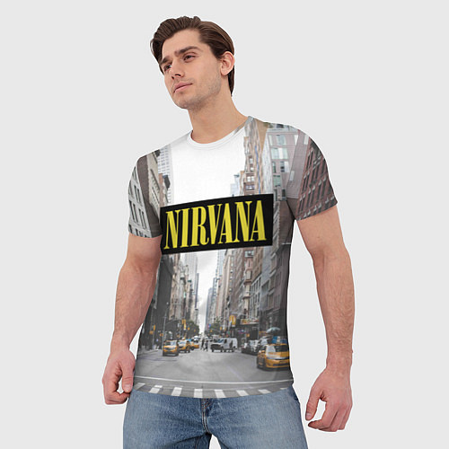 Мужская футболка Nirvana City / 3D-принт – фото 3