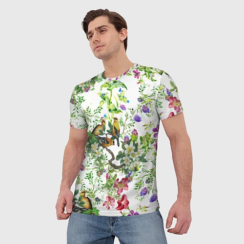 Мужская футболка Райский остров / 3D-принт – фото 3