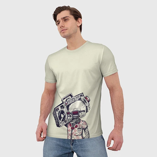 Мужская футболка Череп / 3D-принт – фото 3