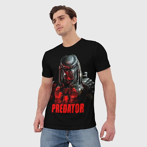 Мужская футболка Iron Predator / 3D-принт – фото 3