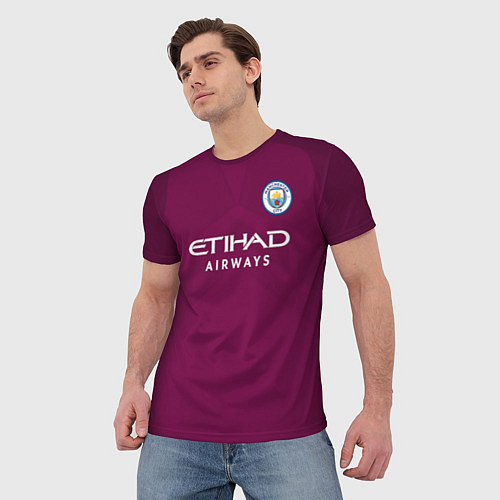 Мужская футболка Man City FC: Sterling Away 17/18 / 3D-принт – фото 3