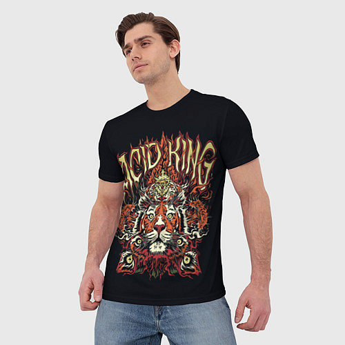 Мужская футболка Acid King: Lion / 3D-принт – фото 3