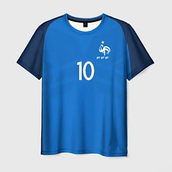 Футболка мужская Сборная Франции: Бензема ЧМ-2018, цвет: 3D-принт