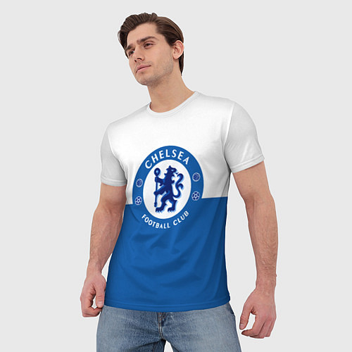 Мужская футболка Chelsea FC: Duo Color / 3D-принт – фото 3