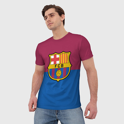 Мужская футболка Barcelona FC: Duo Color / 3D-принт – фото 3