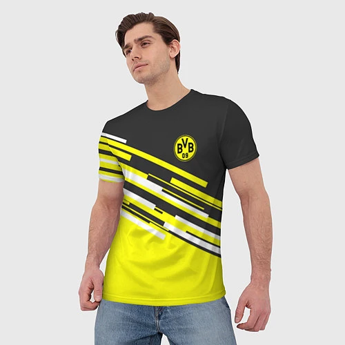 Мужская футболка Borussia FC: Sport Line 2018 / 3D-принт – фото 3