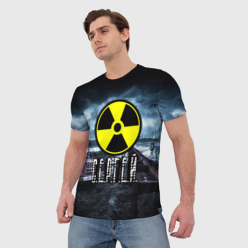 Мужская футболка S.T.A.L.K.E.R: Сергей / 3D-принт – фото 3