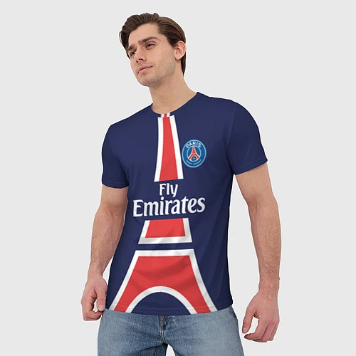 Мужская футболка FC PSG: Paris Original / 3D-принт – фото 3