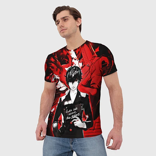 Мужская футболка Persona 5 / 3D-принт – фото 3