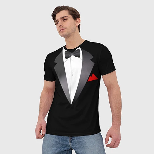 Мужская футболка Смокинг мистера / 3D-принт – фото 3