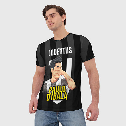 Мужская футболка FC Juventus: Paulo Dybala / 3D-принт – фото 3