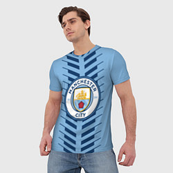 Футболка мужская FC Manchester City: Creative, цвет: 3D-принт — фото 2