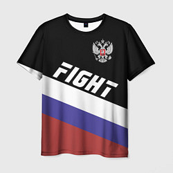 Футболка мужская Fight Russia, цвет: 3D-принт