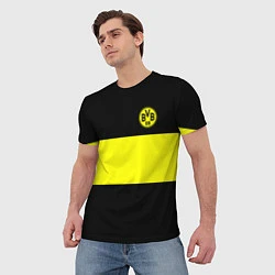 Футболка мужская Borussia 2018 Black and Yellow, цвет: 3D-принт — фото 2
