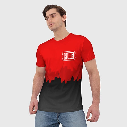 Мужская футболка PUBG: City Blood / 3D-принт – фото 3