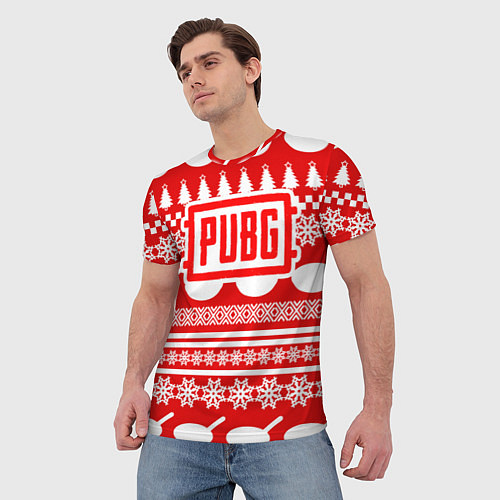 Мужская футболка PUBG: New Year / 3D-принт – фото 3