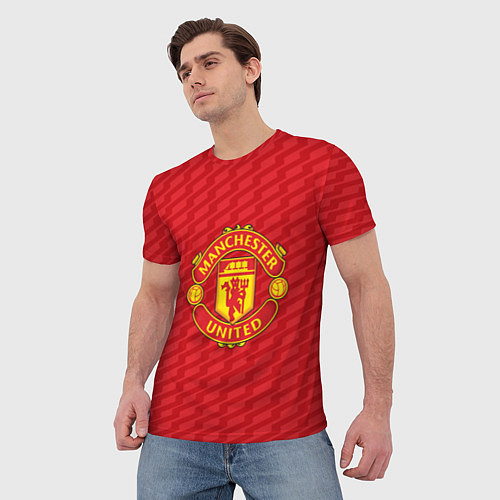 Мужская футболка FC Manchester United: Creative / 3D-принт – фото 3