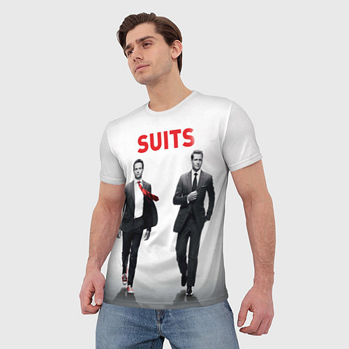 Мужская футболка Suits / 3D-принт – фото 3