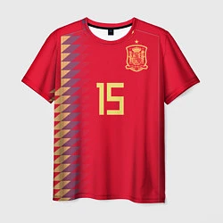 Футболка мужская Сборная Испании: Рамос ЧМ 2018, цвет: 3D-принт