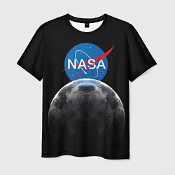 Футболка мужская NASA: Moon Rise, цвет: 3D-принт