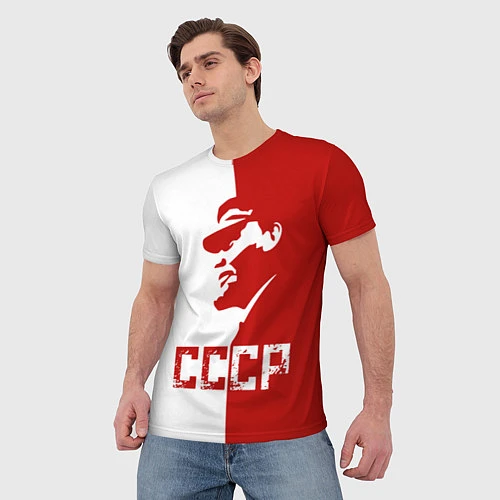 Мужская футболка Ленин СССР / 3D-принт – фото 3