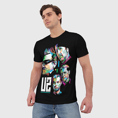 Мужская футболка U2 Band / 3D-принт – фото 3