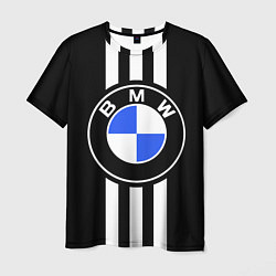 Футболка мужская BMW: White Strips, цвет: 3D-принт