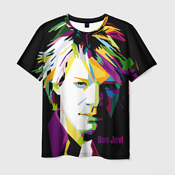 Футболка мужская Jon Bon Jovi Art, цвет: 3D-принт