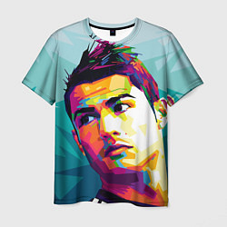 Футболка мужская Cristiano Ronaldo Art, цвет: 3D-принт