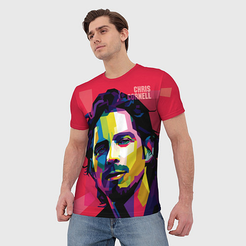 Мужская футболка Chris Cornell Art / 3D-принт – фото 3