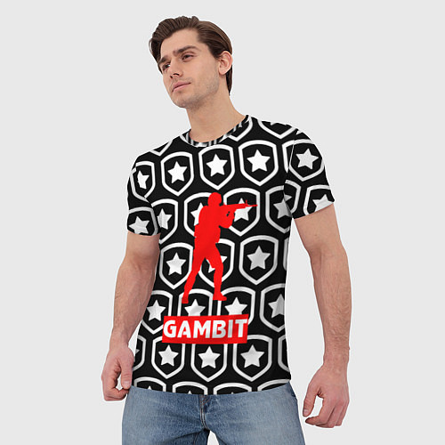 Мужская футболка CS:GO Gambit / 3D-принт – фото 3