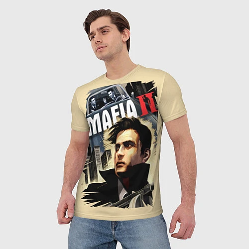 Мужская футболка MAFIA II / 3D-принт – фото 3