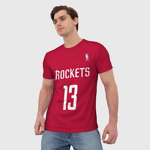 Мужская футболка Rockets: Houston 13 / 3D-принт – фото 3