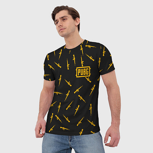 Мужская футболка PUBG: Black Weapon / 3D-принт – фото 3
