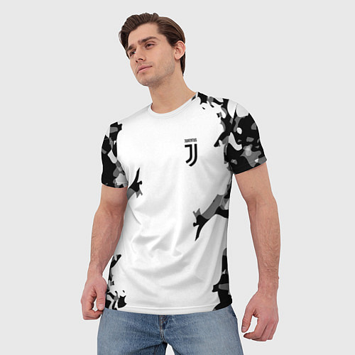 Мужская футболка FC Juventus: White Original / 3D-принт – фото 3