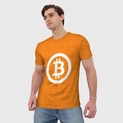 Футболка мужская Bitcoin, цвет: 3D-принт — фото 2