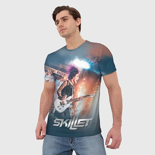 Мужская футболка Skillet: Korey Cooper / 3D-принт – фото 3