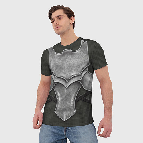 Мужская футболка Рыцарь в доспехах / 3D-принт – фото 3