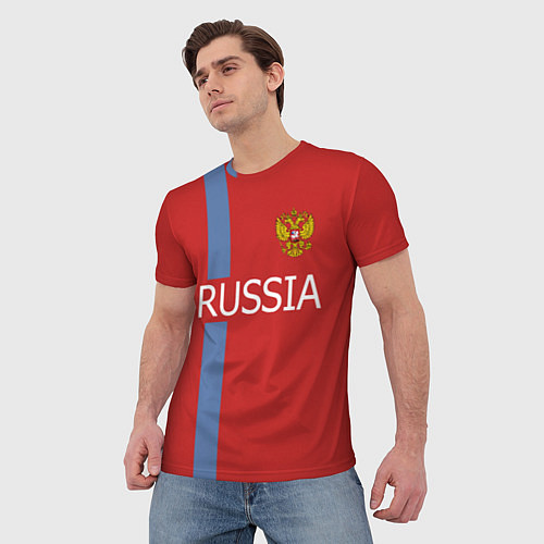 Мужская футболка Russia Games / 3D-принт – фото 3