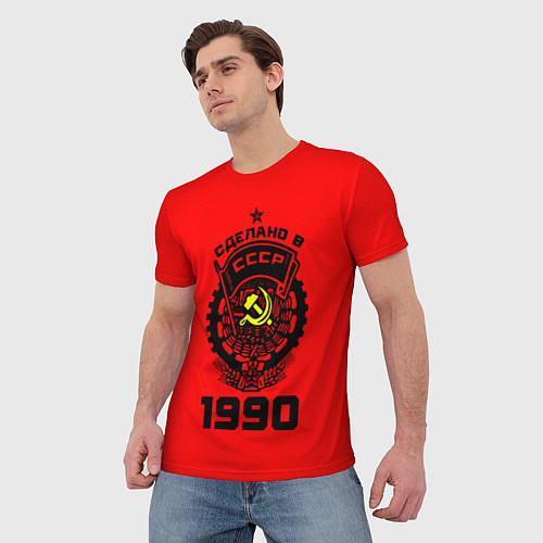 Мужская футболка Сделано в СССР 1990 / 3D-принт – фото 3